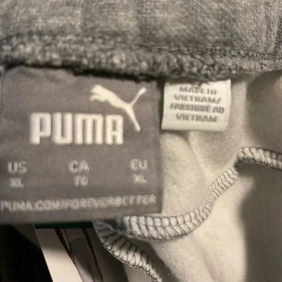 PUMA Men's Fleece Jogger Sweatpants X-Large Gray - Picture 7 of 8